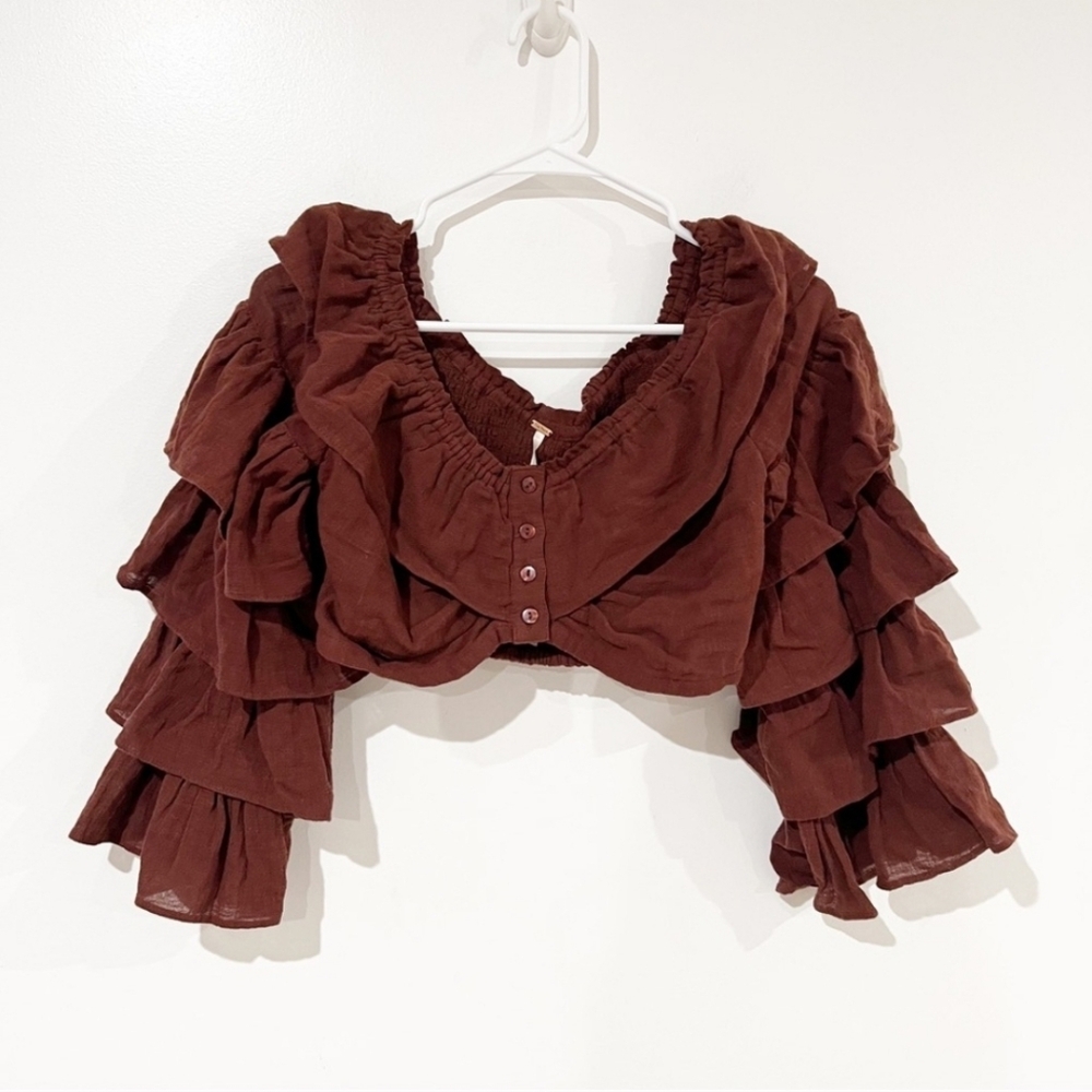 Free People Falling Flowers Crop Top - Picture 2 of 6